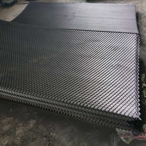 パレットの上げられた拡張金属メッシュ、黒の拡張金属メッシュシート、拡張メッシュ工場 - Product Image 1
