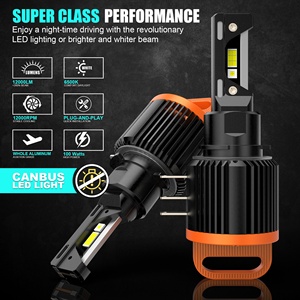 Sıcak satış anahtar modeli LED far 100W 12000LM araç aydınlatma sistemi, H15 LED farlar LED projektör H15 LED ampul ışık - Product Image 2