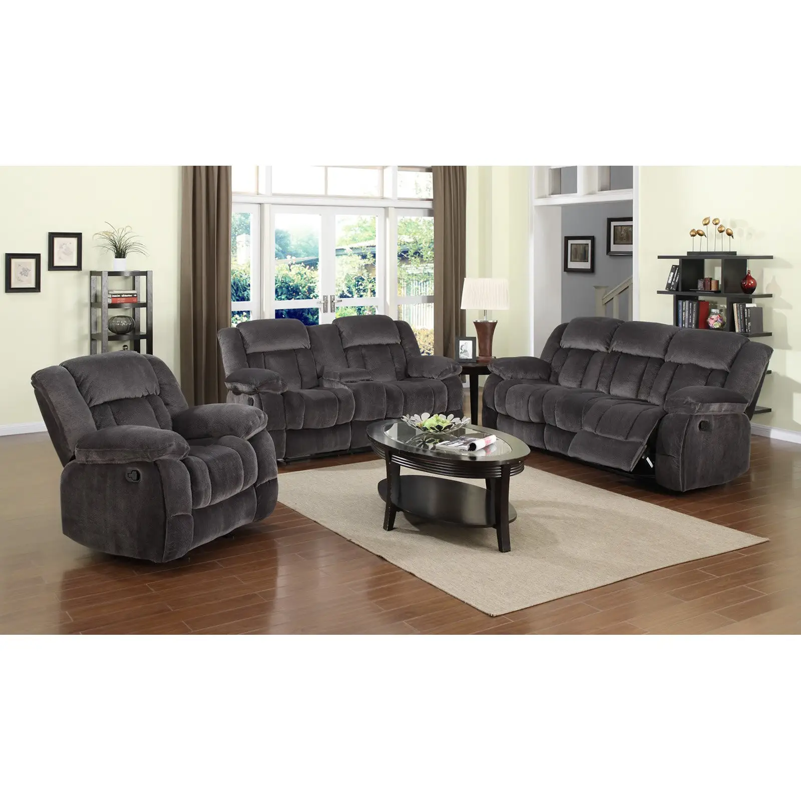 Sans 3 + 2 + 1 Fauteuil Sofa Set Moderne Power Sectional Luxe Sofa Set Voor Woonkamer