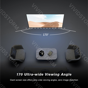 VIVIDSTORM 120 pulgadas ALR Luz ambiental Rechazando PET Marco de cristal negro Pantalla de proyección para proyector UST de tiro ultracorto - Product Image 3