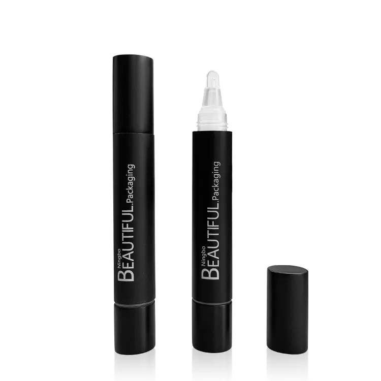 6ml खाली मैट काले एल्यूमीनियम/धातु मोड़ कलम के लिए कील तेल कलम, खाली पनाह कलम, गहने सफाई कलम