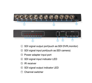 足够的股票流行热卖SDI 8*4矩阵成八之四SDI-3G/高清数字视频矩阵切换器 - Product Image 3