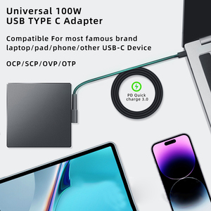 USB-C 100W電源アダプターPD-E2急速充電OVP保護Canonカメラ用Lenovo ThinkPad for Acer for Dell - Product Image 3