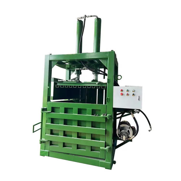 Compactador hidráulico Vertical de residuos, máquina de prensado de papel de cartón