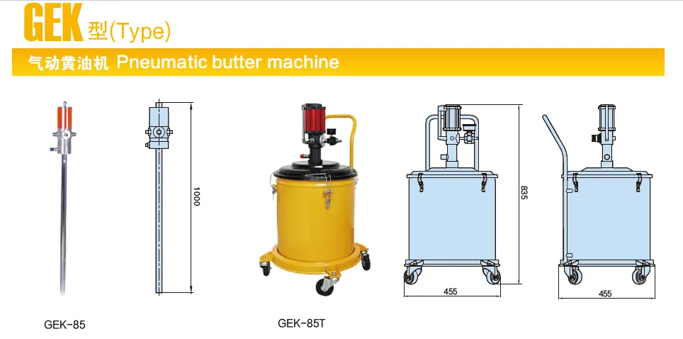 BAOTN Pneumatische Fett maschine 30Mpa 50:1 Druck ration Hochfestes Material Automatische Fett pumpe