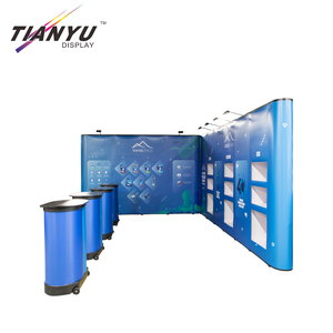 L hình dạng PVC ráp triển lãm hiển thị đứng Booth Set hiển thị từ sản phẩm đứng Pop Up - Product Image 3