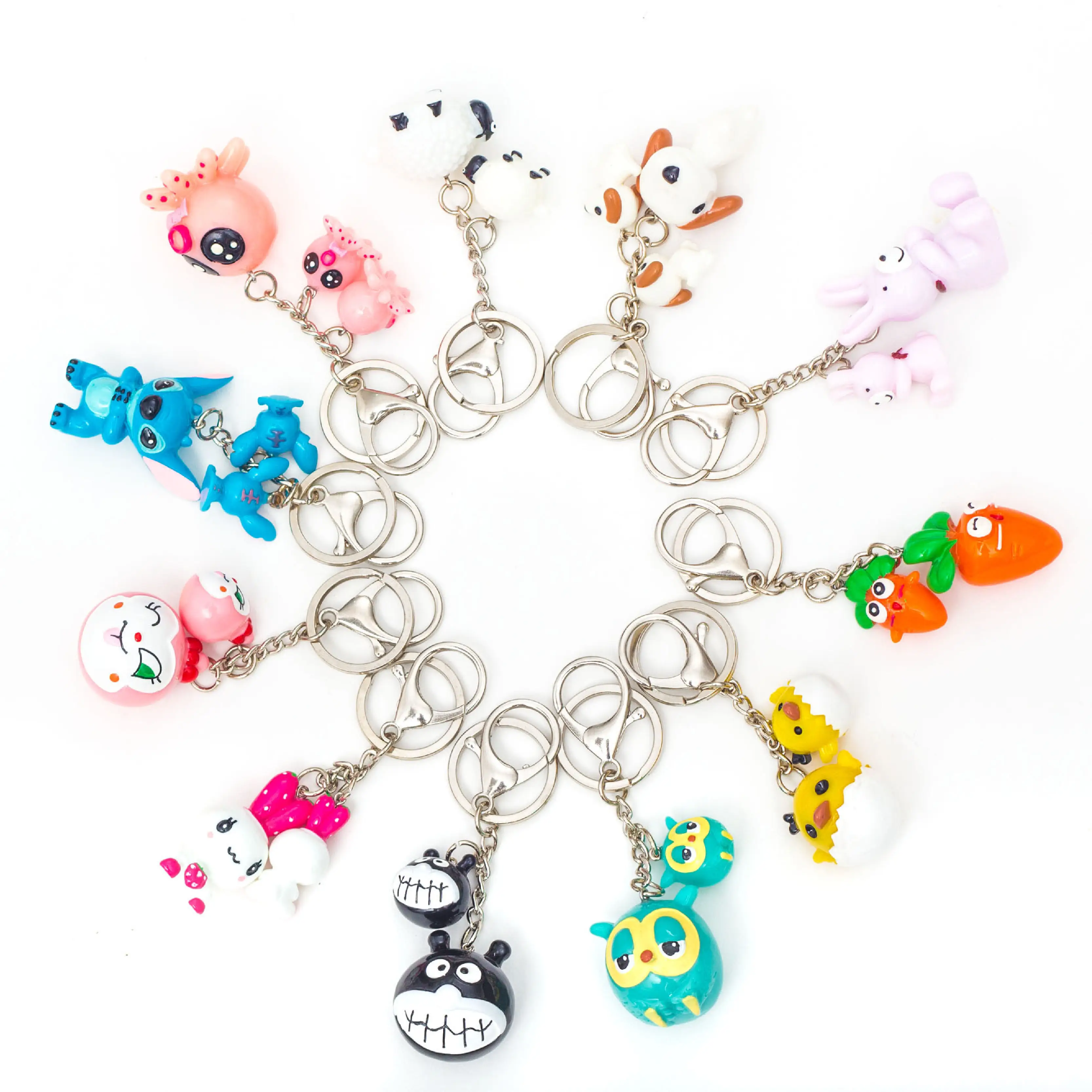 Custom 2D/3D PVC Keychains,Cute Multicolor Accessories Resin Acrylic Charms Keychain ,Make Rubber KeyChain With Your Logo