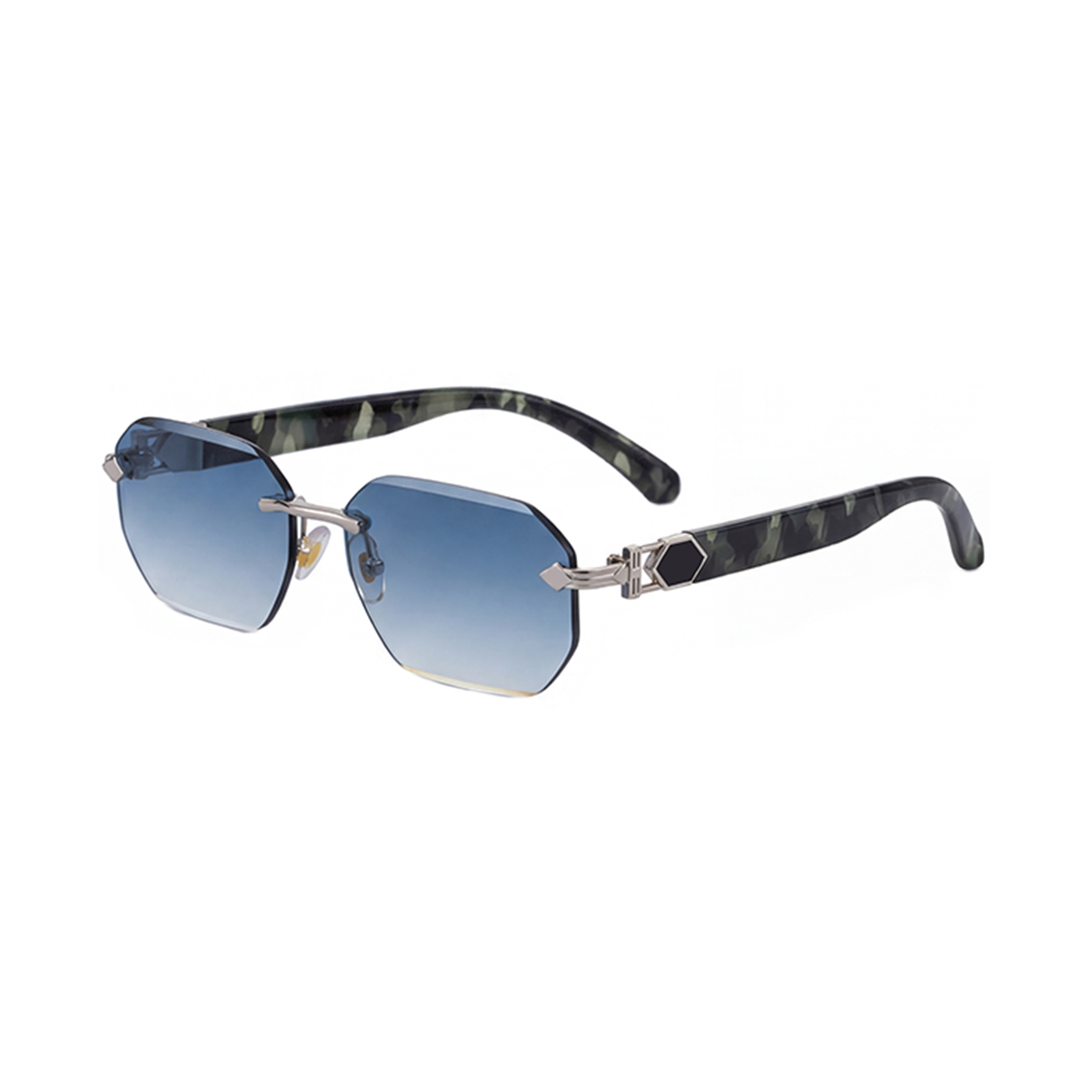 C3 Amber Green Tortoise Silver Gradual Blue