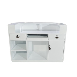 Nhà Máy bán hàng tùy chỉnh bằng gỗ nhỏ chần tiền mặt móng tay tiếp tân quầy lễ tân - Product Image 3