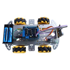 Tscinbuny Mecanum Wheel monostrato in lega di alluminio per auto Kit telecomando modulo elettronico per Arduino Project