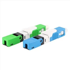 ตัวเชื่อมต่อเร็ว FTTH SC LC FC UPC APC สีฟ้าสีเขียวสีชมพูตัวเชื่อมต่อเครือข่ายแลนแบบไร้สายตัวเชื่อมต่อเร็วออปติคอล - Product Image 1