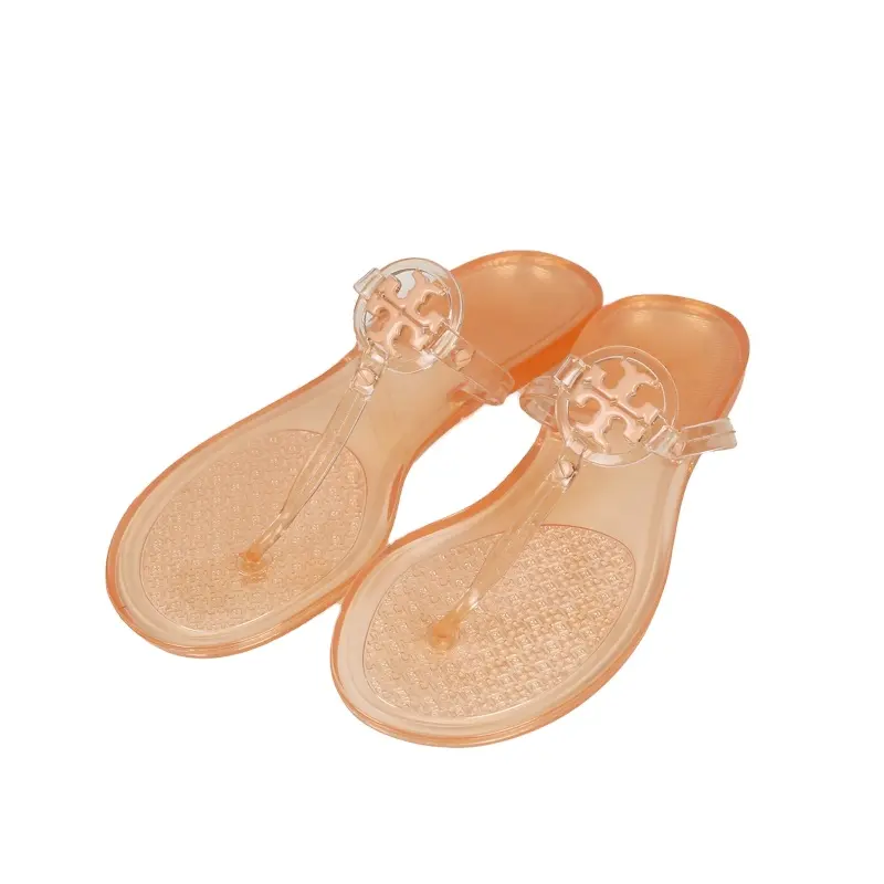 Venta al por mayor Sandalias de las mujeres Señoras de lujo Nombre Zapatos Verano Diseñador Jelly playa Zapatilla Moda Flip Flop Sandalias de gelatina para las mujeres