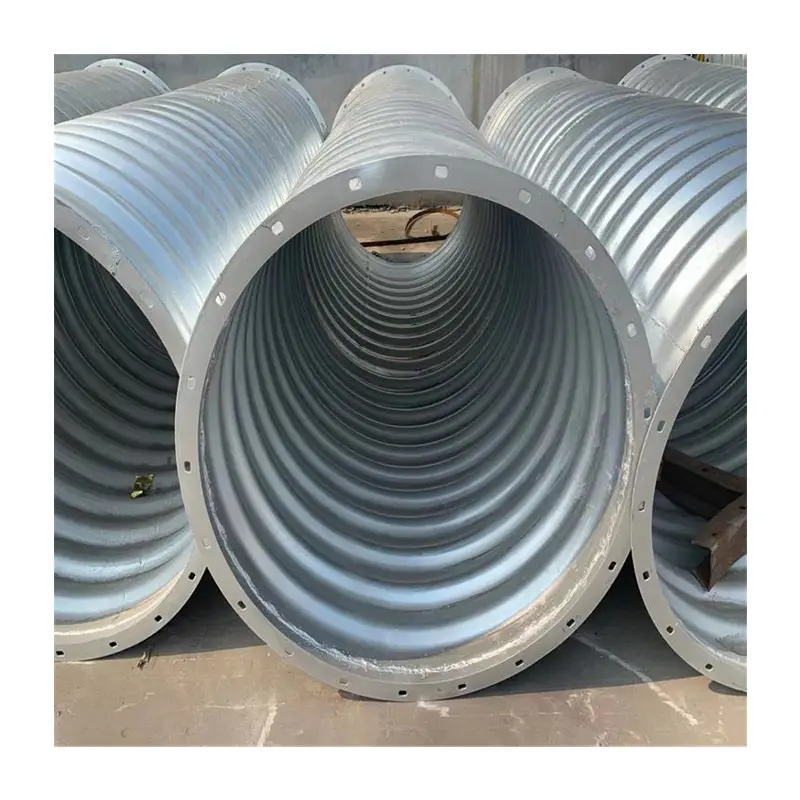 Best price custom diameter steel corrugated culvert galvanized prestressed flexible metal corrugated pipes