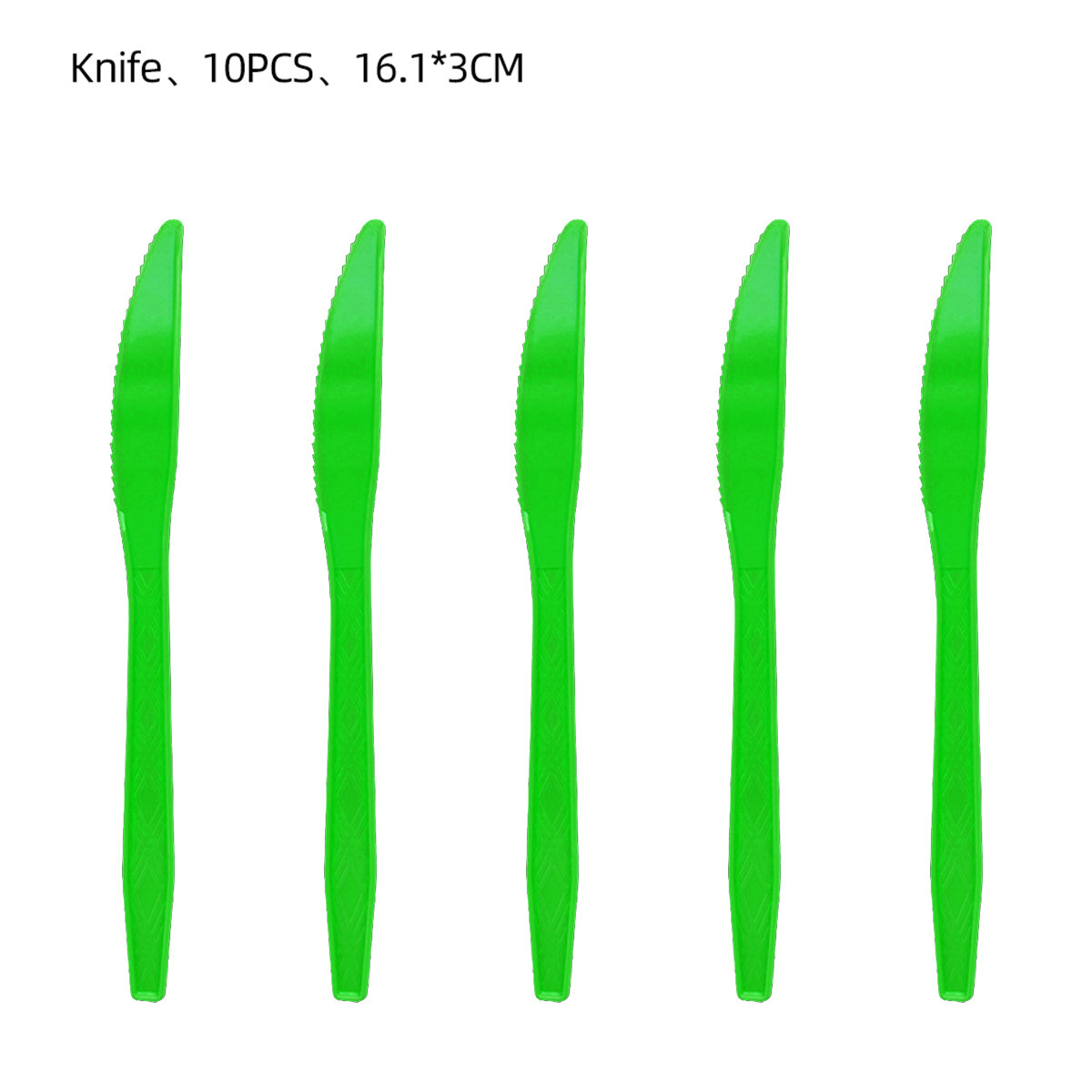 Ensemble de couteaux vert 10 pièces
