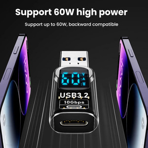 อะแดปเตอร์แสดงผลดิจิตอล3.2 USB โลโก้ OEM ตัวแปลง USB ตัวผู้เป็น USB ตัวเมีย10กิกะบิตชาร์จข้อมูลได้อย่างรวดเร็วสำหรับแล็ปท็อปพีซี - Product Image 4