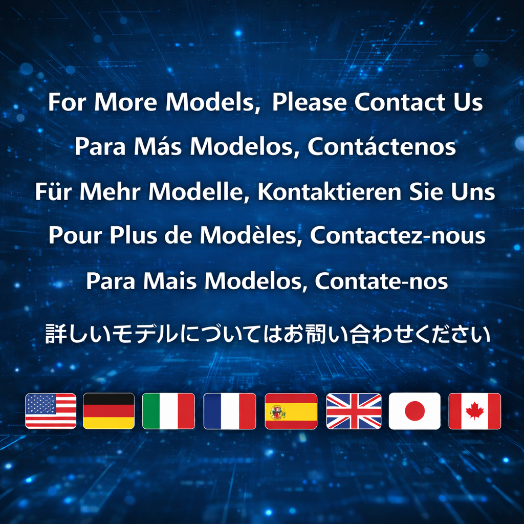 Pour plus de modèles, veuillez nous contacter