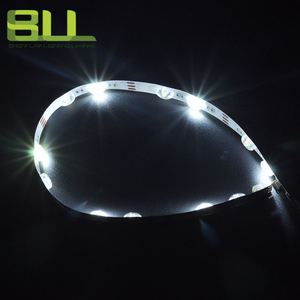 Metre başına SMD 3030 çift renkli <span class=keywords><strong>24</strong></span> Leds esnek <span class=keywords><strong>Led</strong></span> şerit işık için ışık kutusu otel ev dekorasyon