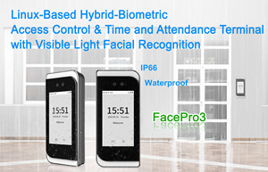 Водонепроницаемая IP66 машина для распознавания лица, RFID-карта/PIN, контроль доступа, посещаемость с WIifi/TCP/IP/Wiegand