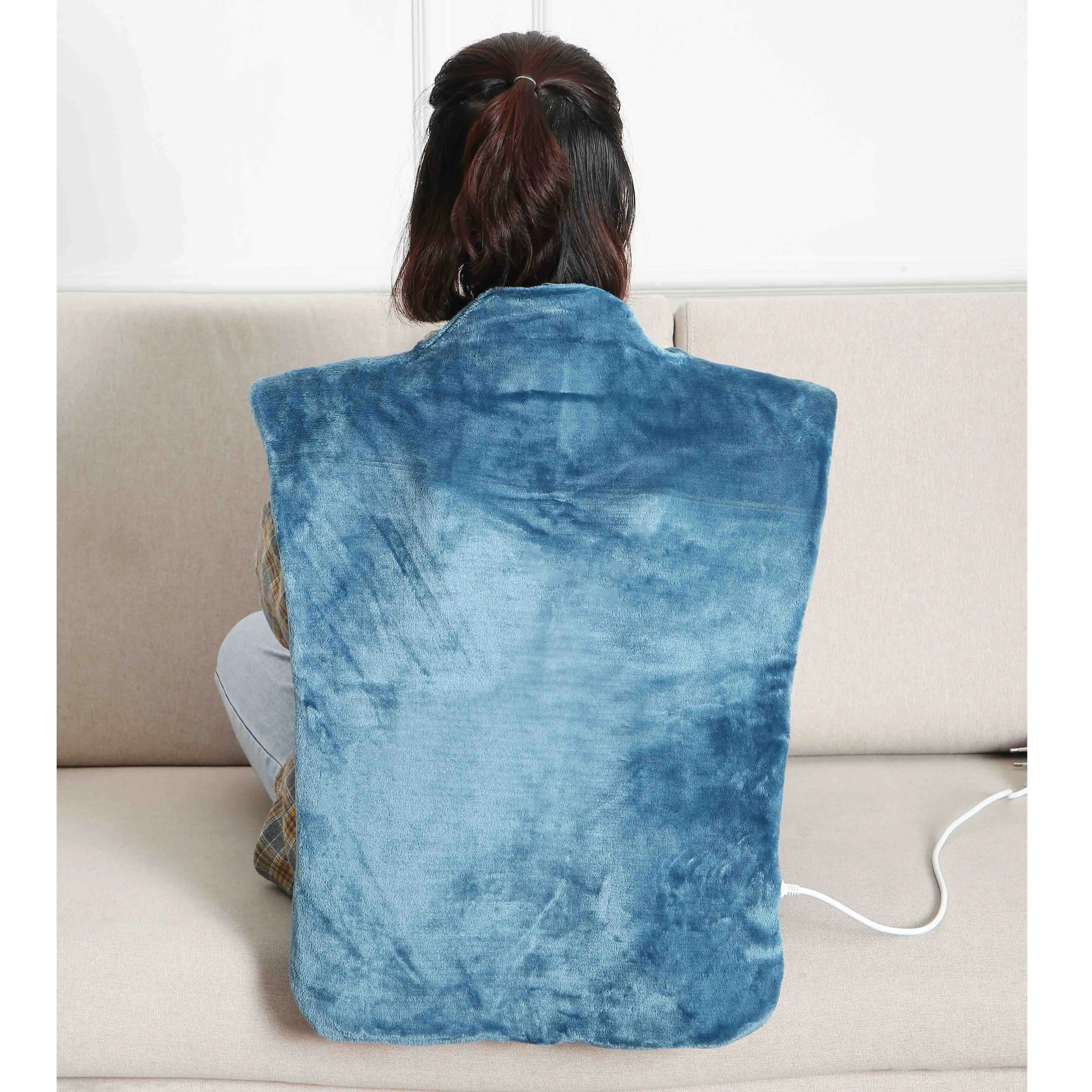 neck and back massager pad portable Vibrate and heat massage pad shiatsu back massage vest