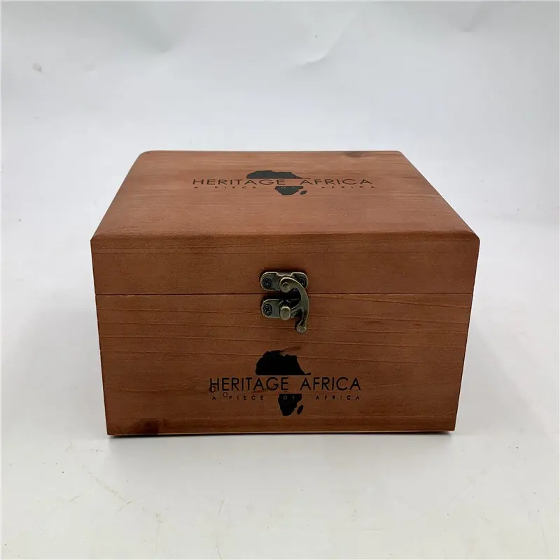 Boîte d'humidification de cigares en bois de cèdre espagnol avec logo personnalisé, vente en gros