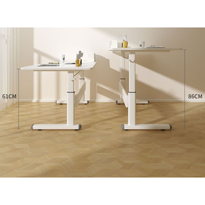 Mesa de centro de elevación de escritorio de Juegos de ordenador ajustable en altura manual de madera blanca personalizada de China con almacenamiento para sala de estar - Product Image 6