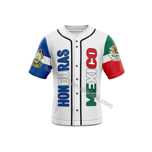 カスタムプリントメキシコUSAグアテマラプエルトリコホンジュラスエルサルバドルニカラグア旗サッカーTシャツ野球ジャージー - Product Image 4