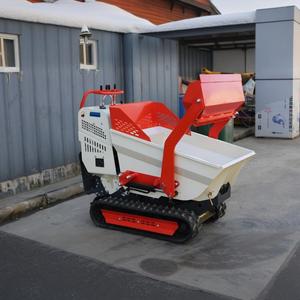 China CE Rotación auto descarga camión volquete auto carga mini camión volquete portador de orugas para la venta