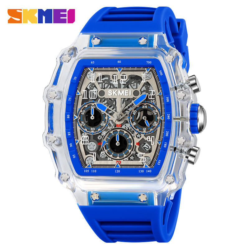 ขาว-โปร่งใส/น้ำเงิน