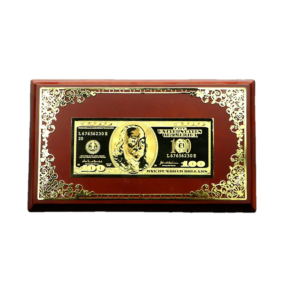Metall handwerk Metall währung sammel bare Dollarnoten, dekorative Souvenir dollar
