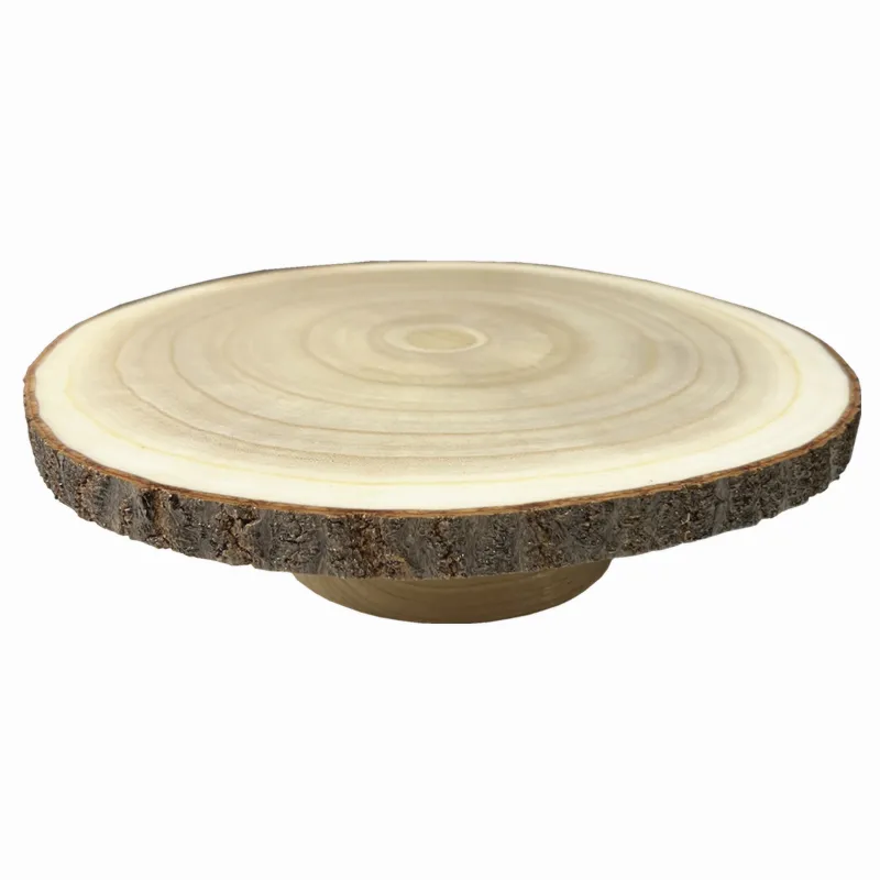 Soporte rústico de madera personalizado para pasteles, soporte para pasteles de boda, rústico y Natural