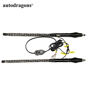 AUTODRAGONS APP kontrolü 0.6 metre 69 leds 5050SMD kovalayan RGB 300 renk 200 desen esnek anten kırbaç led ışıkları - Product Image 1