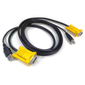 USBとVGAコネクタを組み合わせた厳しいリモートコントロールKVMスイッチ専用の高品質1.5M2-in-1 USBKVMケーブル - Product Image 4