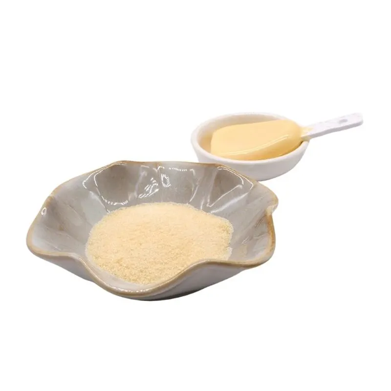 Gelatina comestible de calidad alimentaria Gelatina 120/140/150/160/180/200/220/240/250/260/280/300 Bloom Sin Sabor para yogur de goma