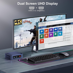 Pc para juegos Intel N100 procesador pantalla Dual Mini computadora de escritorio 8/16GB memoria de video Ssd duro I5/i7/CPU Amd Linux Os Wifi - Product Image 2