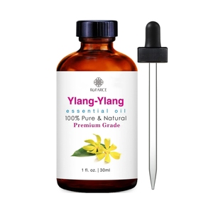 Özel etiket 100% doğal soğuk preslenmiş Ylang Ylang cilt vücut bakımı için damlalık ile uçucu yağ Premium sınıf, ev difüzörler - Product Image 2
