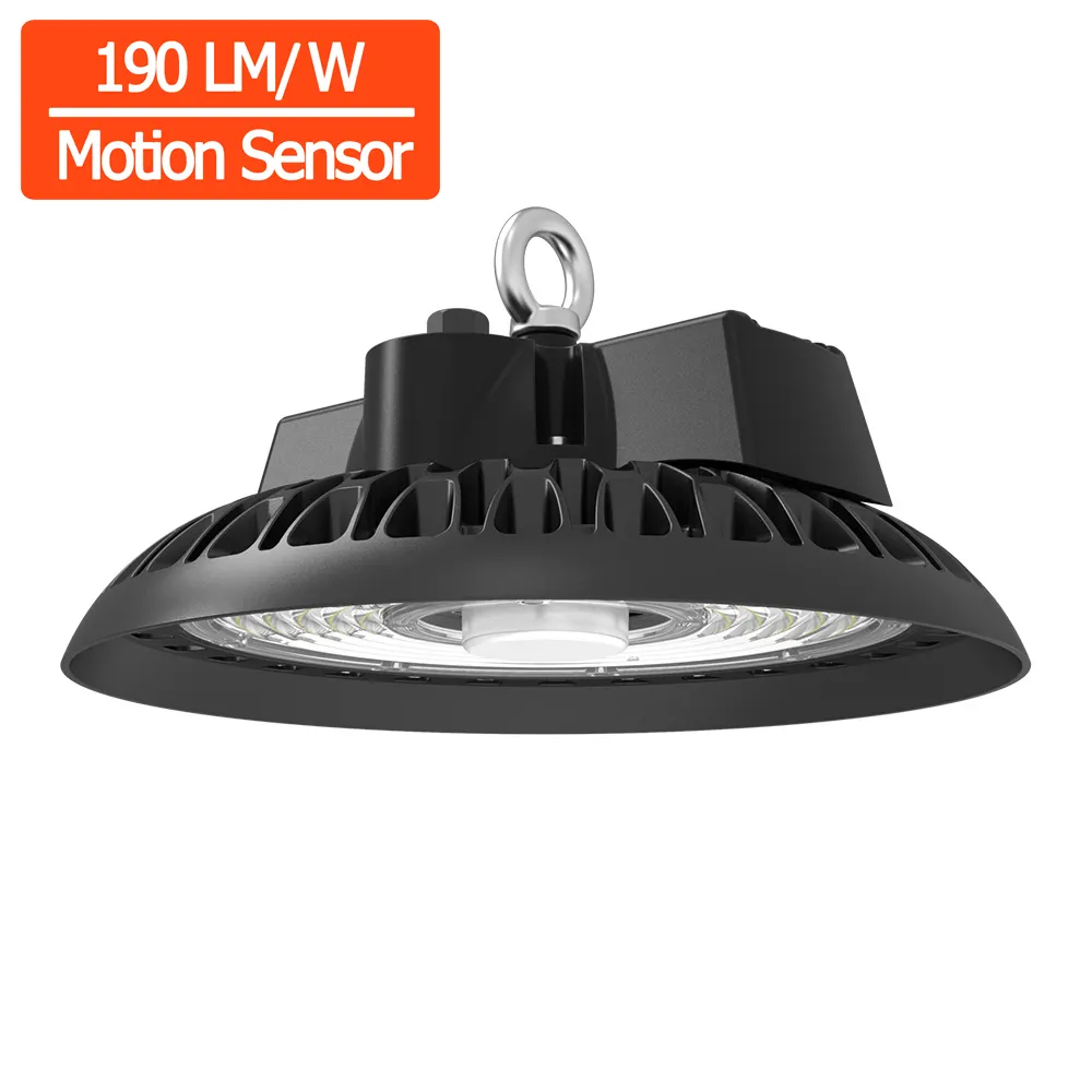 190LM di Alta Baia HA CONDOTTO LA Luce 100W 200W con Sensore di Movimento per il Magazzino Industria 150W UFO LED Ad Alta luce Della baia