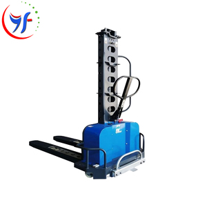 YF 500/1000/1500kg istifleyici kendini laoding istifleyici taşınabilir forklift kaldırma 1.3m van kullanımı kamyon tam elektrikli kaldırıcı