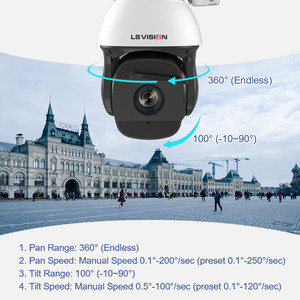 LS VISION กลางแจ้ง 8MP 37X ซูมออปติคอลความเร็วสูงกล้องรักษาความปลอดภัย AI PTZ ฐานโครงการ HD การติดตามอัตโนมัติที่มองเห็นได้ + กล้องความร้อน - Product Image 3