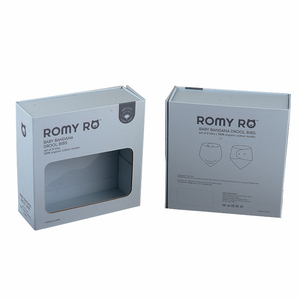 Customized Logo Clear PVC Window <strong>Box</strong> Luxury Cardboard Baby Felt Diaper Caddy Clothes Organizer Storage Foldable <strong>Box</strong> - Product Image 3