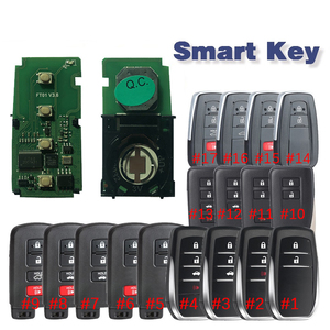 T-Oyota การเขียนโปรแกรมกุญแจรถยนต์ PCB สากลระยะไกล8A สนับสนุนการต่ออายุและเขียนใหม่จาก KH100 K518สำหรับ FT-P0020B อัพเกรดสมาร์ทคีย์ - Product Image 5