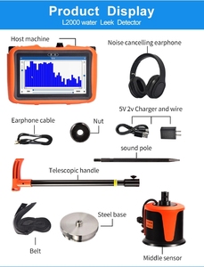 L2000 Underground Pipeline Leakage Locator <strong>5m</strong> Pipe Leak Listening Device Water Leak <strong>Detector</strong> - Product Image 2