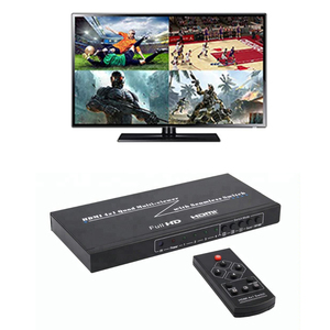 Full HD 1080P 4x1 HDMI 4 a 1 Quad Multi Viewer Switcher HDMI 4x1 Quad Multi-Viewer con interruptor sin costuras - Product Image 1