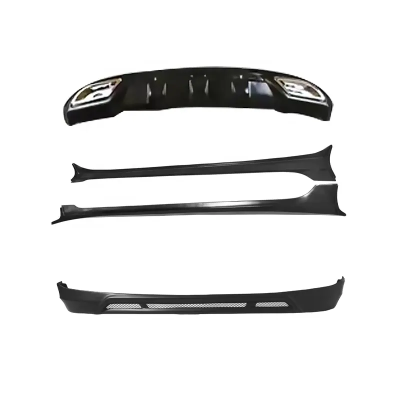 Kits de carrocería de coche de fábrica, faldones laterales, labio difusor trasero para Hyundai acento 2011 2012, Material ABS, labio delantero, piezas de cubierta Exterior
