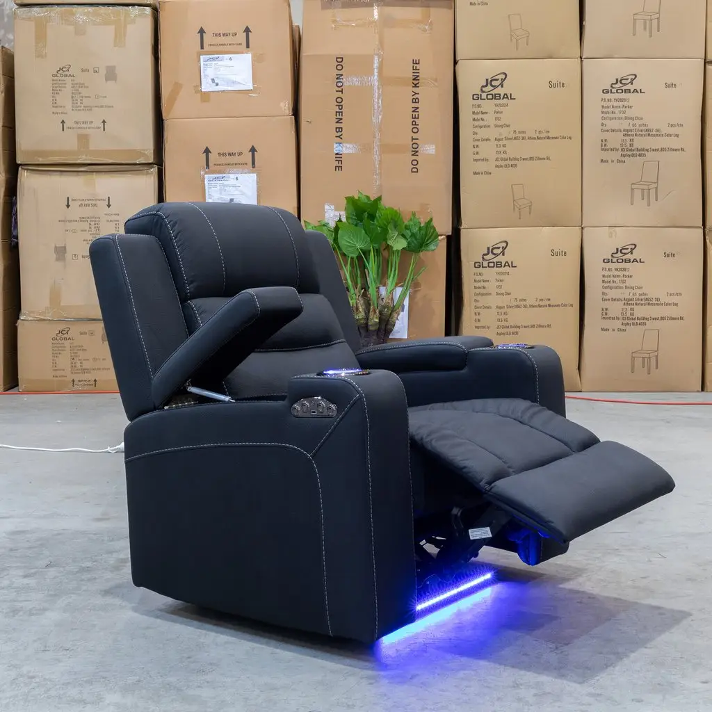 CY-sofá reclinable de tela Manual, altavoz con Bluetooth, capacidad de 300 libras, para sala de estar, gran oferta