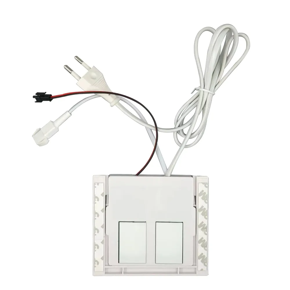 Defogging bathroom mirror one color LED light touch dimmer double button sensor switch DC12V 1A 12W built-in LED driver