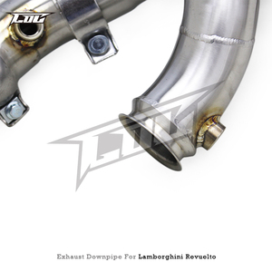 COC SS304 Engine Exhaust <strong>Header</strong> for Lamborghini Revuelto 6.5L V12 2023-<strong>2025</strong> Stainless Steel Free Flow Downpipe Exhaust Pipe - Product Image 4