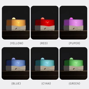 Umidificatore ad ultrasuoni per purificare l'aria al tramonto dopo il bagliore di aromaterapia Timer colorato per oscuramento della lampada a LED diffusore di aromi - Product Image 5