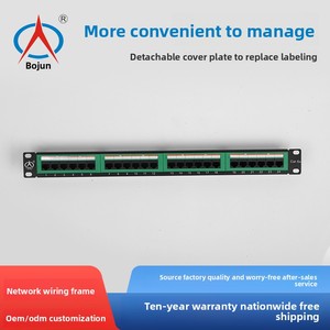 24-Port Non-Shielding Network <strong>Patch</strong> <strong>Panel</strong> RJ45 CAT6A Cable Management Rack Cabinet Network Cable <strong>Module</strong> 24-Port <strong>Patch</strong> <strong>Panel</strong> - Product Image 3