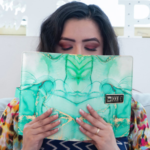 Sáng tạo mô hình bằng đá cẩm thạch mật khẩu máy tính xách tay A5 máy tính xách tay với khóa mật khẩu khóa nhật ký - Product Image 6