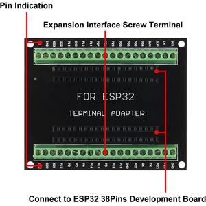 38Pins ESP32S ESP32 geliştirme kurulu 2.4GHz çift çekirdekli WLAN WiFi + mikrodenetleyici ESP-WROOM-32 çip ile kesme panosu - Product Image 4
